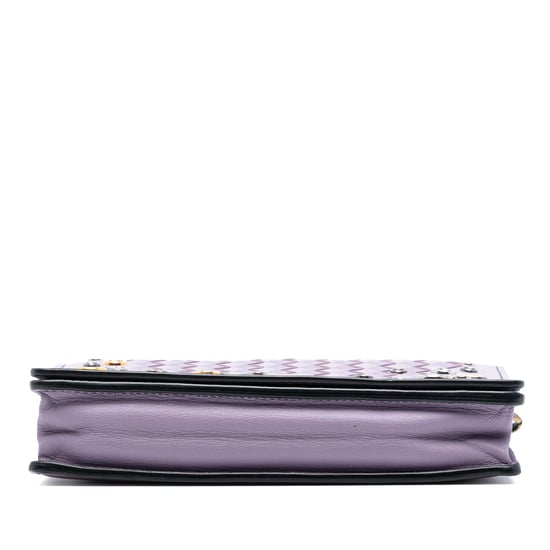 Gebrauchte Nappa Intrecciato Studded Geldbörse mit Kette - Image 3