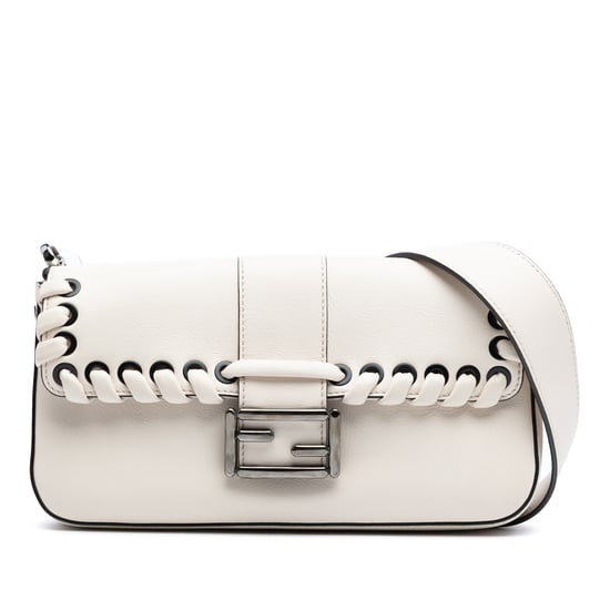 Gebrauchte Whipstitch-Leder-Baguette-Crossbody Tasche - Image 1