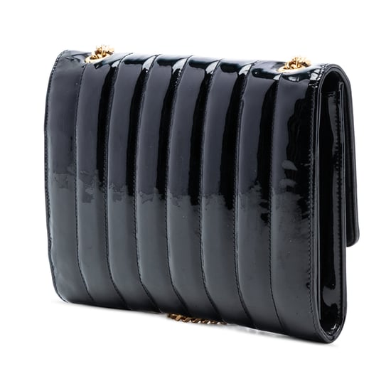Saint Laurent Pre-owned Medium Vicky Umhängetasche, lackiertes Leder, pre-owned - Schwarz - Image 2
