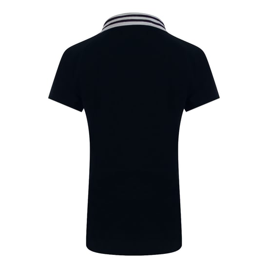 Love Moschino Marineblaues Poloshirt Mit Kleinem Weißen Box-logo - Image 3