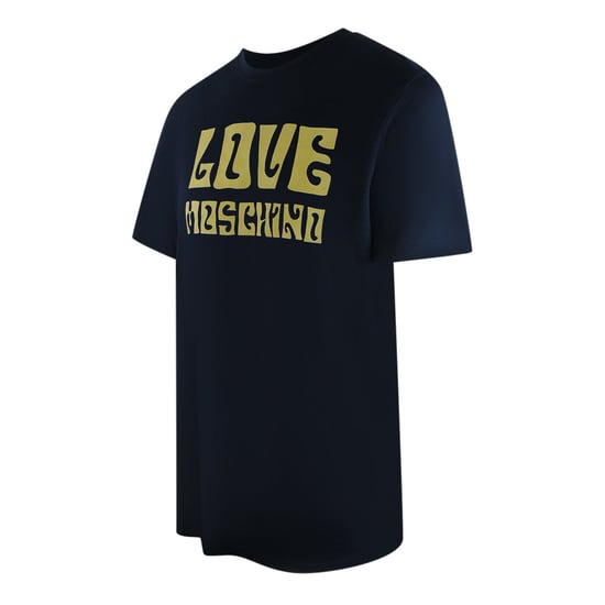 Moschino T-shirt In Marineblau Mit Coolem Logo - Image 2