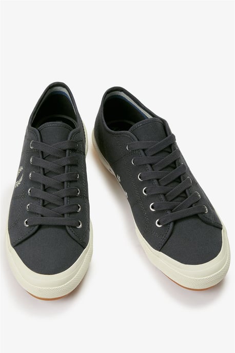 Fred Perry B708 Vintage Tennis Canvas Herren Sneaker Ankergrau - Image 2
