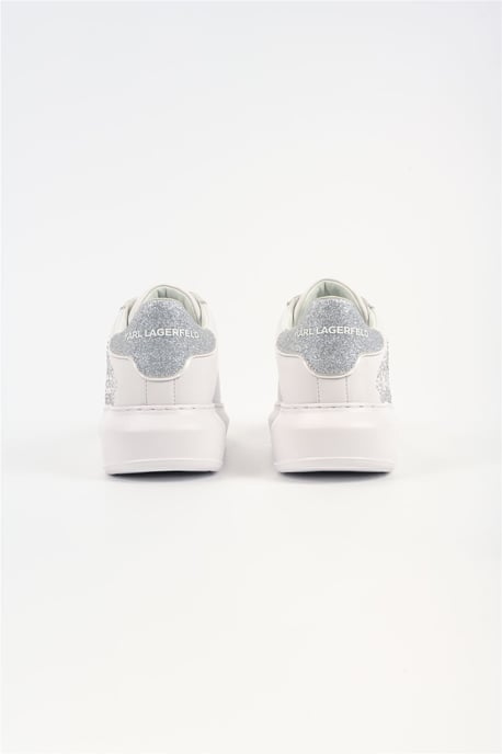 Karl Lagerfeld Kapri Konstellation Leder Damenschuhe Weiß/Silber - Image 3