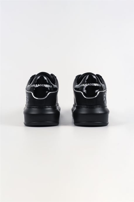 Karl Lagerfeld Kapri Konstellation Leder Damen Sneaker Schwarz/Silber - Image 3
