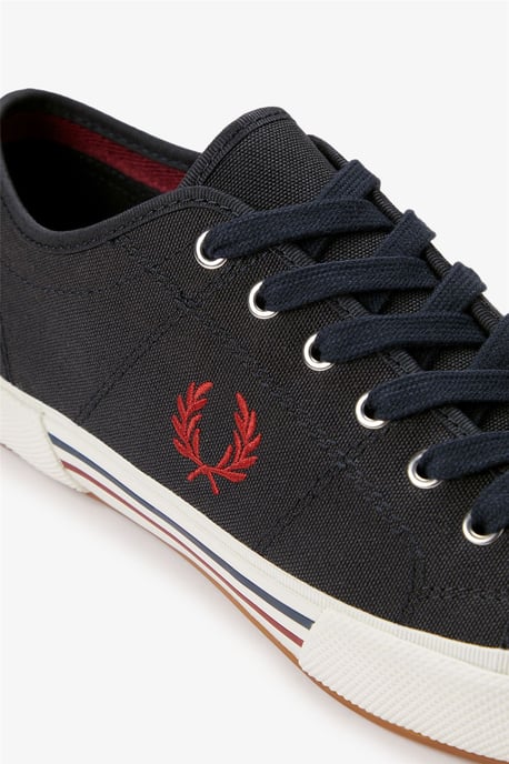 Fred Perry B708 Vintage Tennis Canvas Herren Sneaker Navy/Rot - Image 6