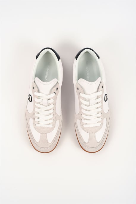 Karl Lagerfeld Kandidate NFT Leder Damenweiße Sneakers - Image 4