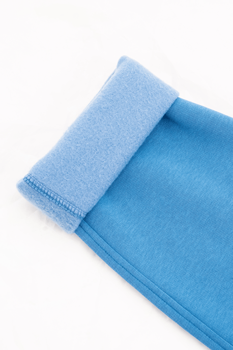 Damen-Sweatshirt mit Rundhalsausschnitt, Stickerei, gefüttert mit Polarfleece, blau - Rigil - Image 6