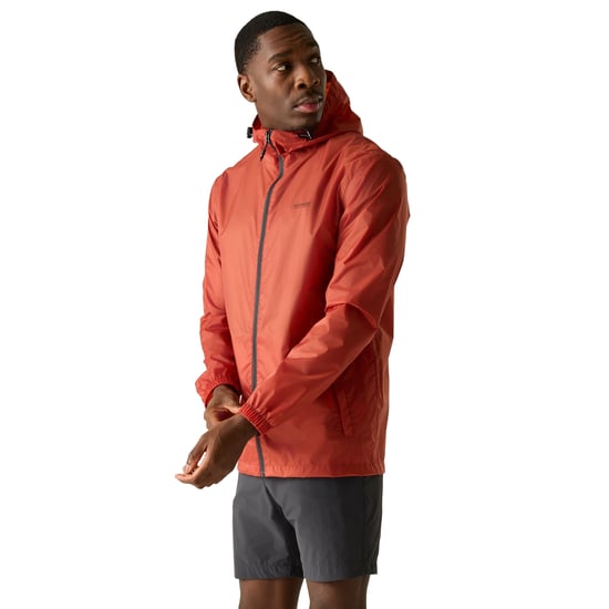 Regatta Herren Regenjacke Pack It III wasserfest (Ziegelstein) - Image 4