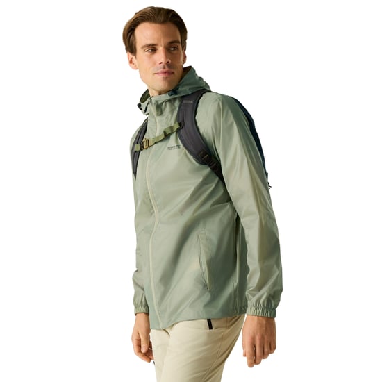 Regatta Herren Regenjacke Pack It III wasserfest (Leichter Salbei) - Image 4