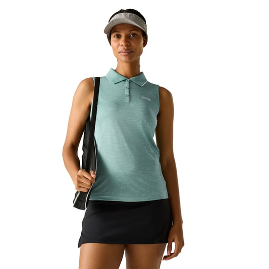 Regatta - "Tima II" Poloshirt für Damen Ärmellos (Moos) - Image 4