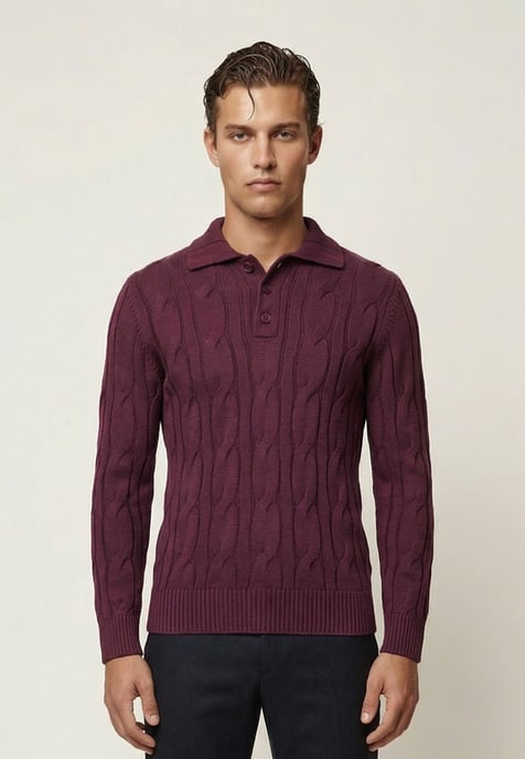 Pullover Pullover Mit Polo-Kragen - Image 2
