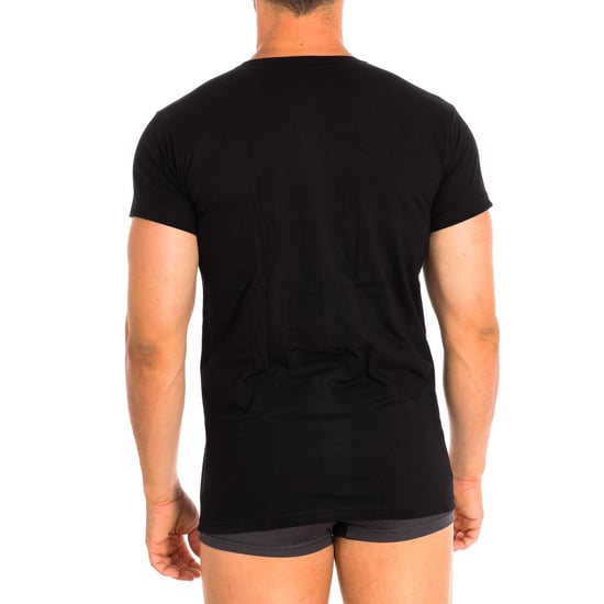 Herren Kurzarm Baumwollunterhemd Q1002 - Image 3