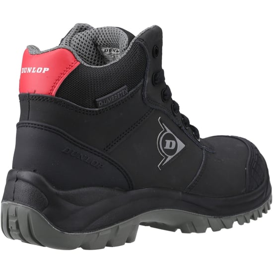 Dunlop First One Adv Titan Nubuck Herren Sicherheitsstiefel Schwarz/Rot - Image 2