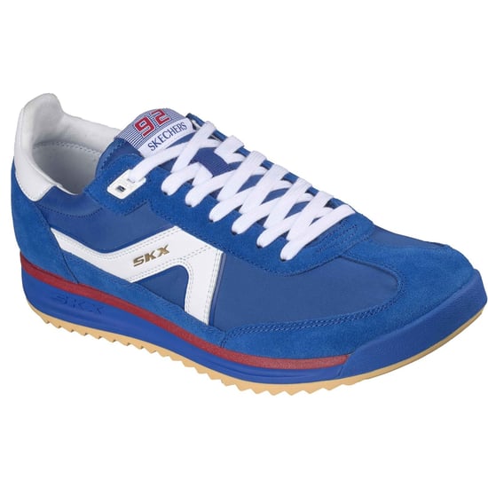 Skechers SKX 92 Spective Leder Herren Blau/Multi Sneaker - Image 1