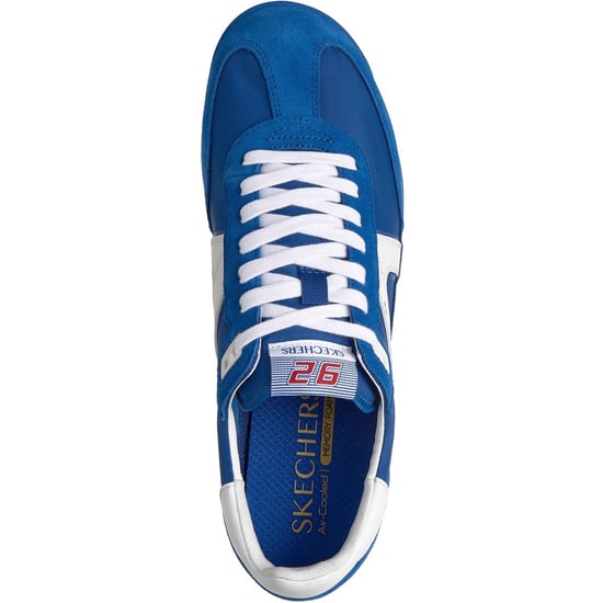 Skechers SKX 92 Spective Leder Herren Blau/Multi Sneaker - Image 3