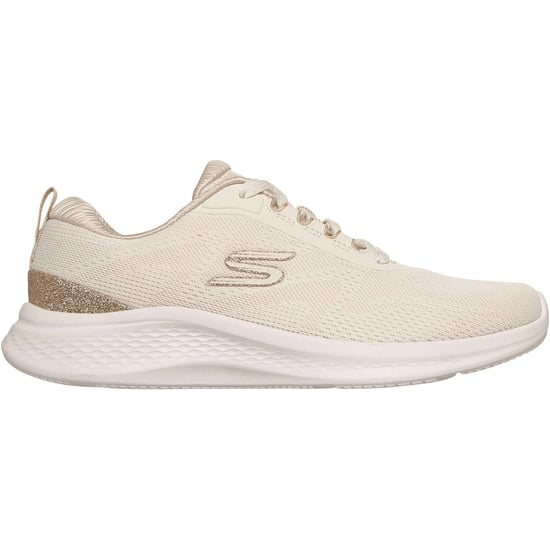 Skechers Skech-Lite Pro 2.0 Polyester Damen Sneaker Natur/Gold - Image 5