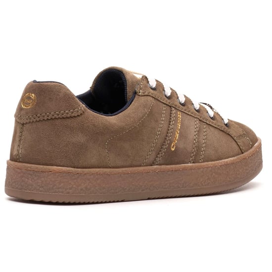 Base London Hopper Leder Herren Moos Turnschuhe - Image 2