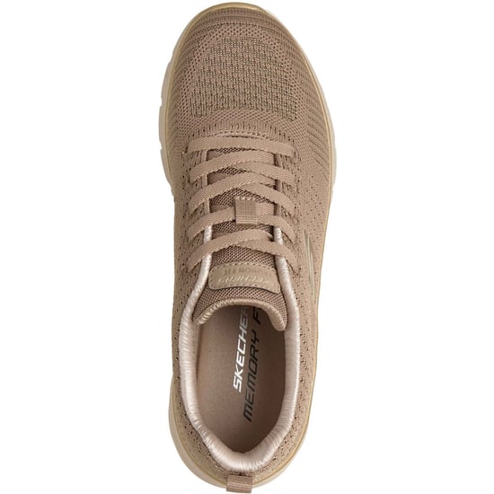 Skechers Fashion Fit 2.0 Polyester Damen Taupe/Gold Sneakers - Image 3