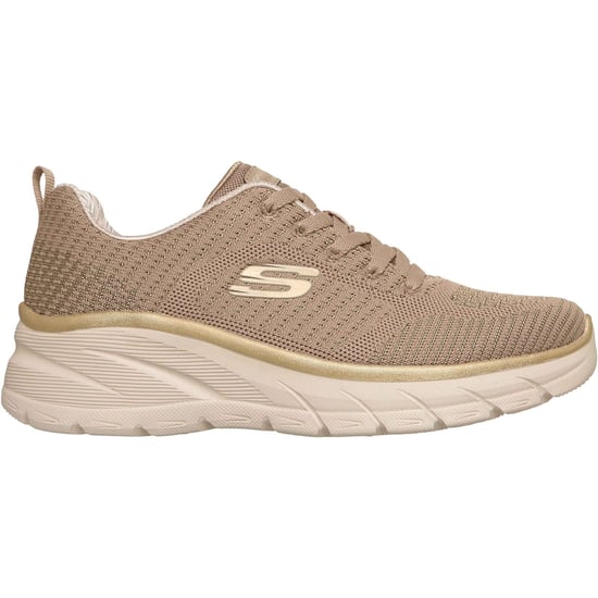Skechers Fashion Fit 2.0 Polyester Damen Taupe/Gold Sneakers - Image 5