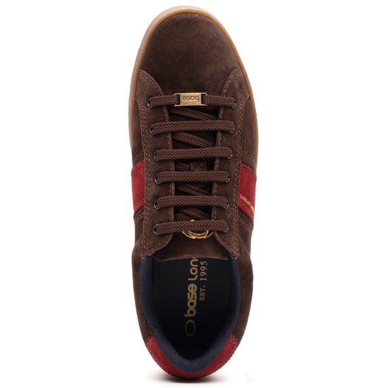 Base London Hopper Leder Herren Schnürschuhe in Braun - Image 4