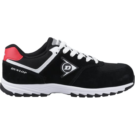 Dunlop Arrow Wildleder Herren Sicherheitsschuhe Schwarz/Rot/Weiß - Image 5