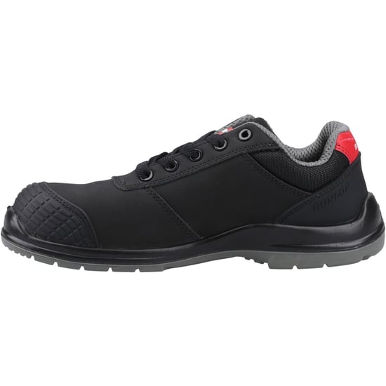 Dunlop First One Adv-Evo Niedrig Nubuk Herren Schwarz/Rot Sicherheitsschuhe - Image 4