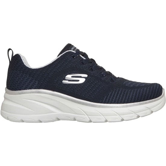 Skechers Fashion Fit 2.0 Polyester Damen Sneaker Navy/Silber - Image 5