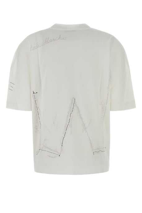 Weißes Baumwoll Oversize T-Shirt - Image 2
