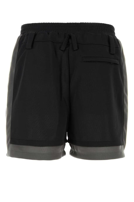 Schwarze Polyester-Bermuda-Shorts - Image 2