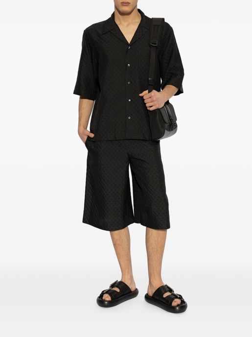 Schwarze Viskosemischung Shorts - Image 5