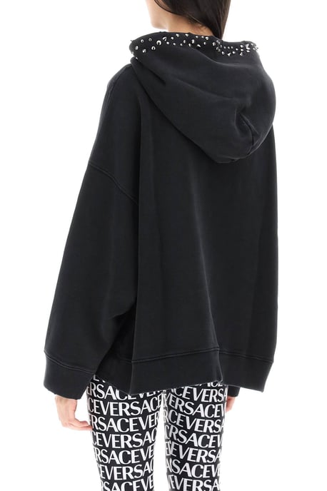 Schwarzes Baumwoll Oversize Sweatshirt - Image 3