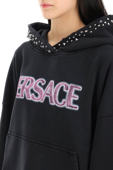 Schwarzes Baumwoll Oversize Sweatshirt - Image 4