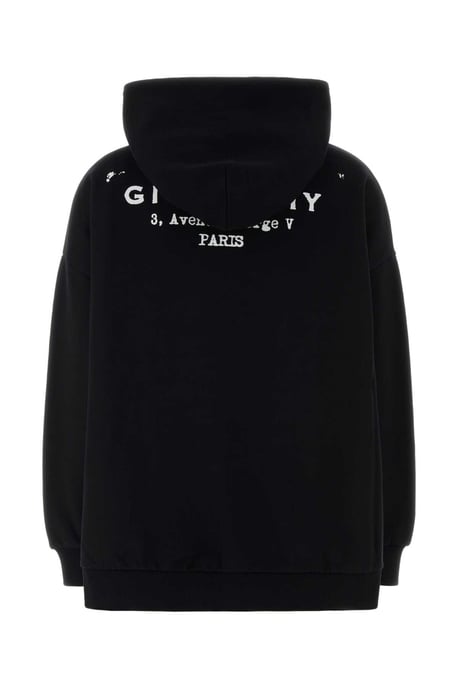 Schwarzes Baumwoll Oversize Sweatshirt - Image 4
