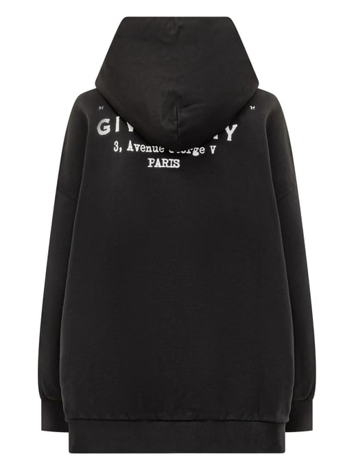 Schwarzes Baumwoll Oversize Sweatshirt - Image 5