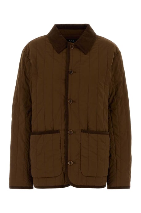Braune Stretch-Nylon Leone Jacke - Image 1