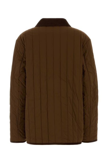 Braune Stretch-Nylon Leone Jacke - Image 2