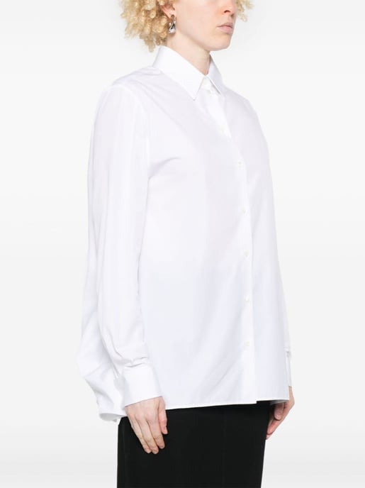 Weiße Popeline-Bluse - Image 2