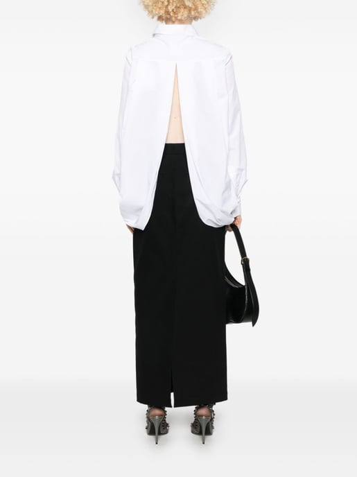 Weiße Popeline-Bluse - Image 3