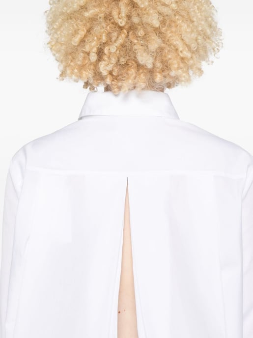 Weiße Popeline-Bluse - Image 4