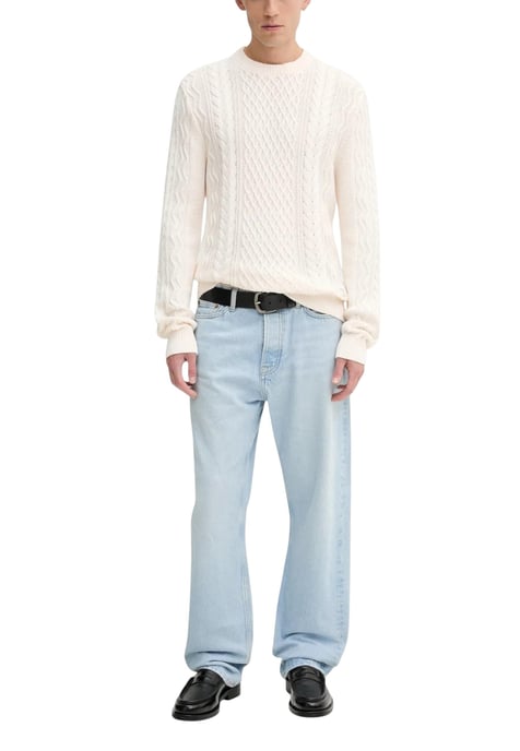 Kabelstrick Rundhals-Pullover - Image 2