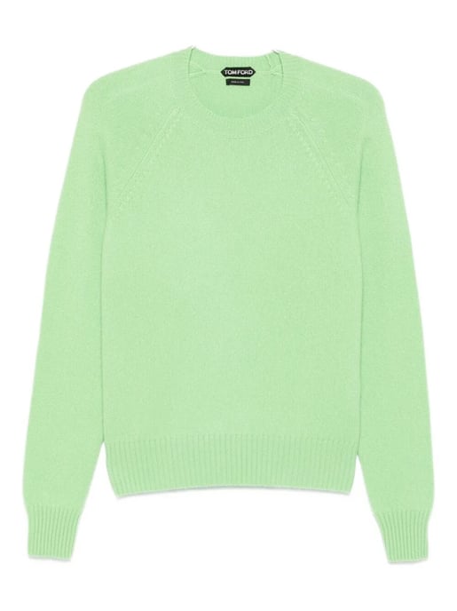 Filzpullover aus reinem Kaschmir mit langen Ärmeln und Rundhalsausschnitt - Image 2