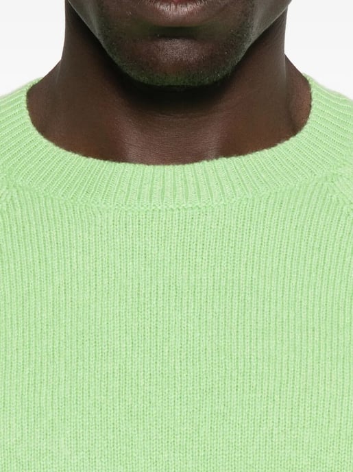 Filzpullover aus reinem Kaschmir mit langen Ärmeln und Rundhalsausschnitt - Image 4