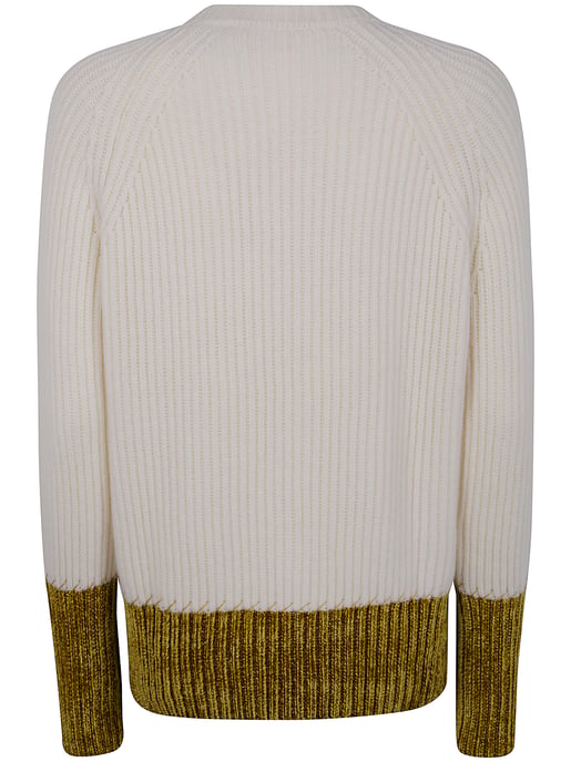 Rippstrick Rundhals-Wollpullover - Image 2