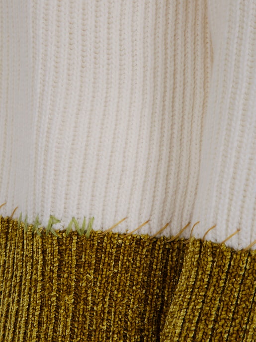 Rippstrick Rundhals-Wollpullover - Image 3
