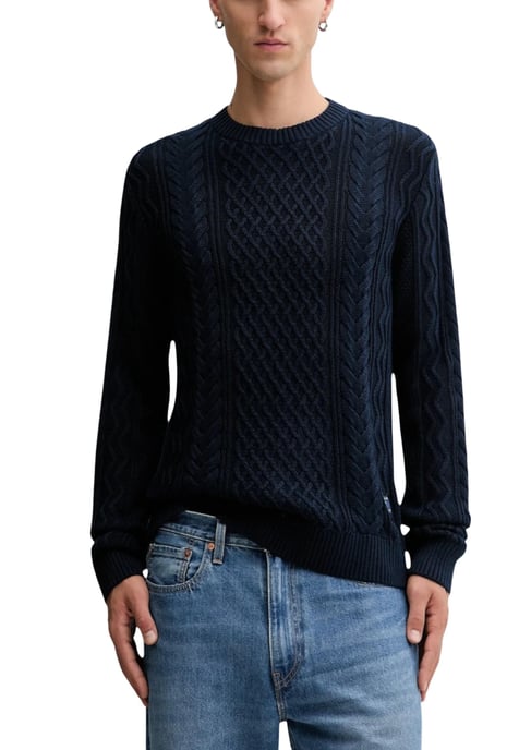 Kabelstrick Rundhals-Pullover - Image 1