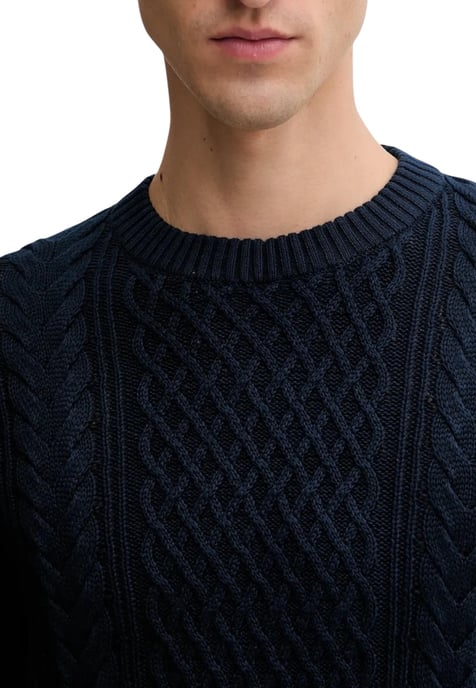 Kabelstrick Rundhals-Pullover - Image 3