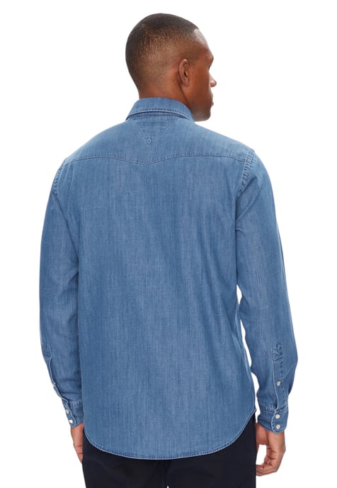 Langärmeliges Button-up-Hemd mit Fronttaschen - Image 3