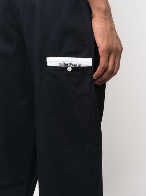 Palm Angels Hose aus Baumwolle - Dunkelblau - Image 5