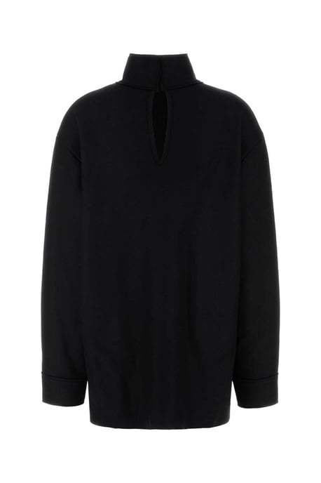 Schwarze Wollmischung Bluse - Image 2