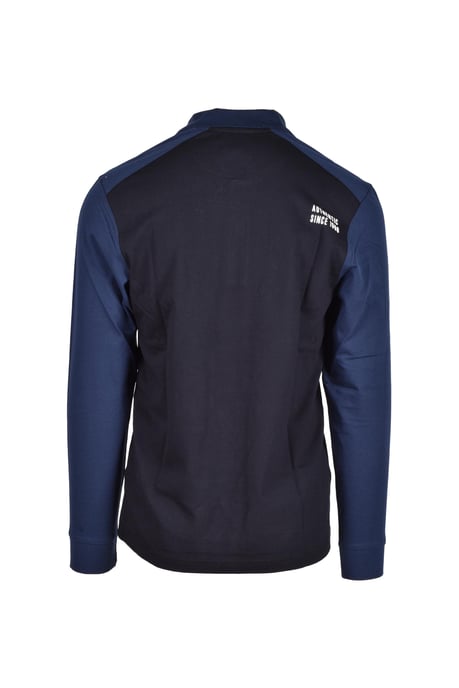 Langarm-Polohemd mit Farbblockierung - Image 2